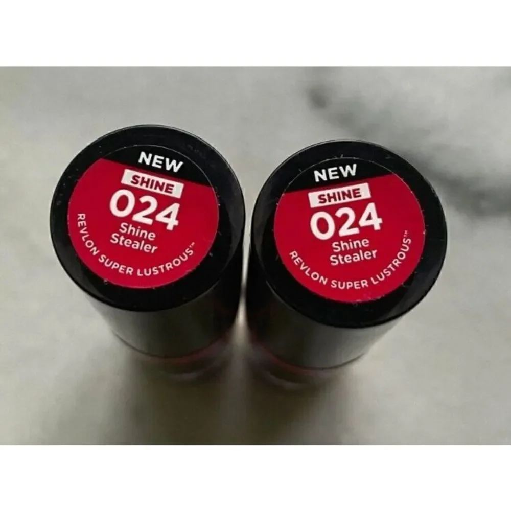 Revlon Super Lustrous Shine Lipsticks 024 Shine Stealer Lot of 2